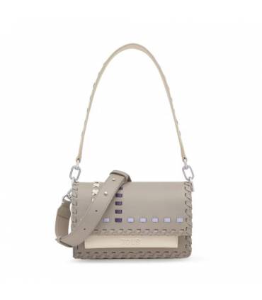 Bandolera pequeña beige Audree Pasadas