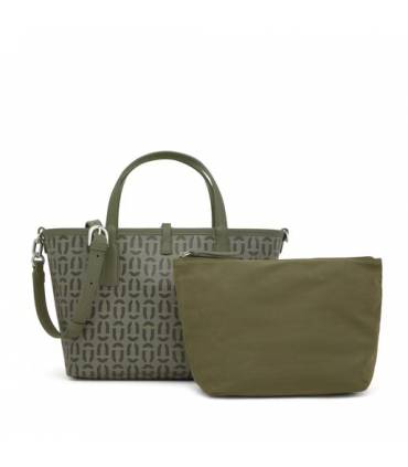 Capazo mediano reversible caqui TOUS Double Way Manifesto