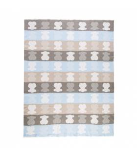 Manta Tous reversible Nilo Azul Celeste