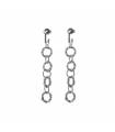 Pendientes Itemporality Plata Baño Rodio Eslabones