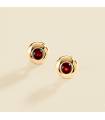 Pendientes Agatha Paris cabujón rojo