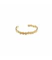 Pulsera Esclava Agatha Paris Blossom Margaritas Latón Baño Oro
