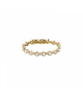 Pulsera Cadena Agatha Paris Baño Oro y Circonitas Blancas