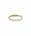 Pulsera Cadena Agatha Paris Baño Oro y Circonitas Blancas