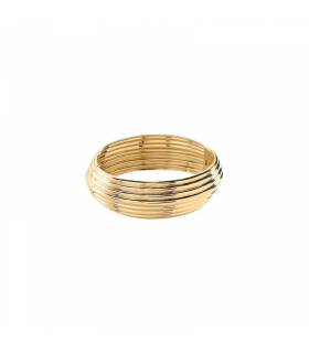 Pulsera Esclava Agatha Paris Concha Baño Oro