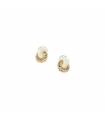 Pendientes Agatha Paris Baño Oro y Esmalte Marfil