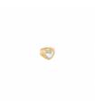 Anillo Ancho Agatha Paris Baño Oro y Corazón Perla