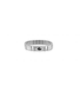 Pulsera Nomination Extensión Plata con Brillo y Punto Negro