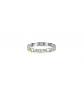Pulsera Nomination Extensible Plata con piedra Olivina