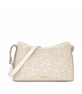 Bandolera grande Tous beige Kaos Mini Lines