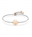 Pulsera Nomination Milleluci Letra V en Acero