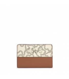 Cartera Tous camel y beige Kaos Icon
