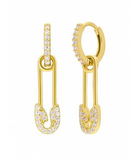 Pendientes Marea Plata de Ley Chapado Imperdible