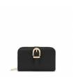 Billetera de piel negra TOUS Buckles