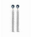 Pendientes Uno de 50 Cristal Azul