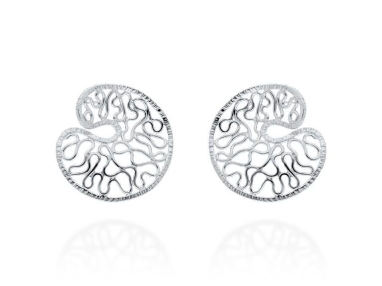 Pendientes HIGHLINE Plata Rodio