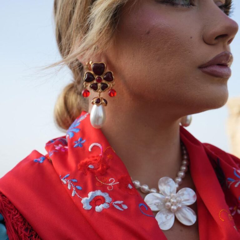 Pendientes Carlina Rojo