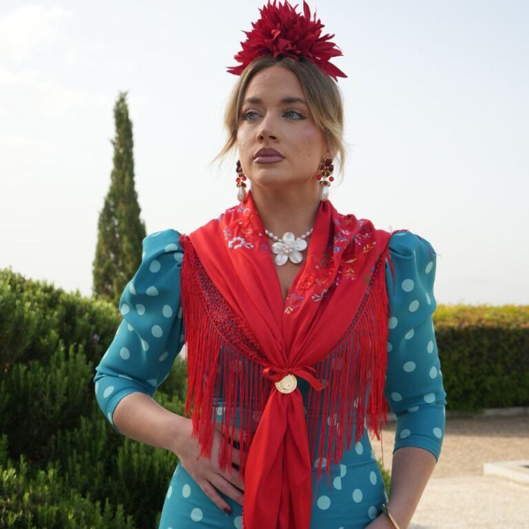 Pendientes Carlina Rojo, otra vista