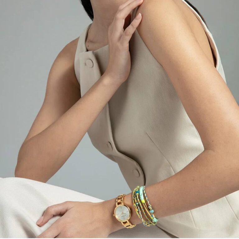 Pulsera Acero Dorado Mujer, otra vista