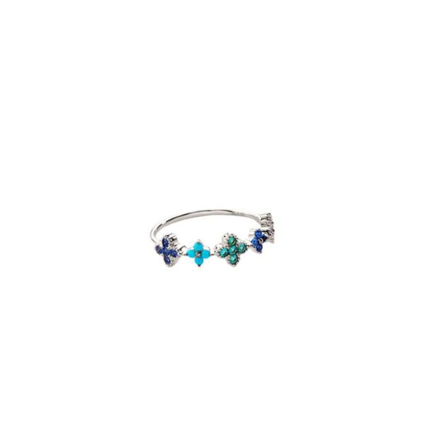 Anillo Fino BELOVED Multicolor Plata Agatha Paris