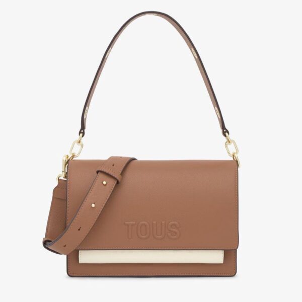 Bandolera Tous Audree Saffiano Moca - Beige