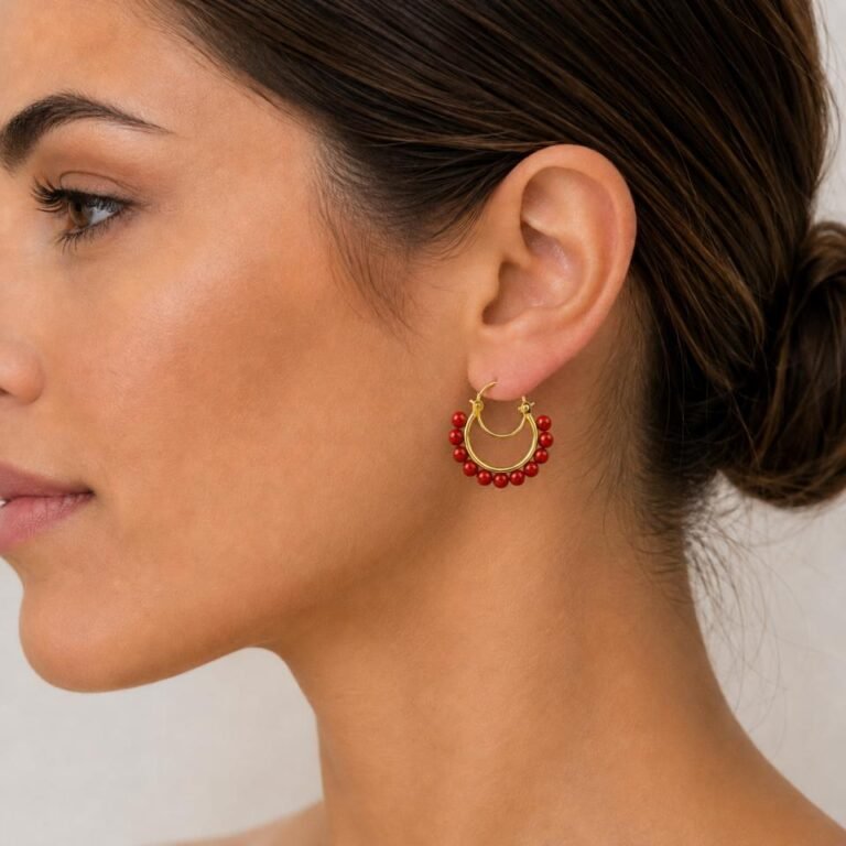 Aros mujer Coral