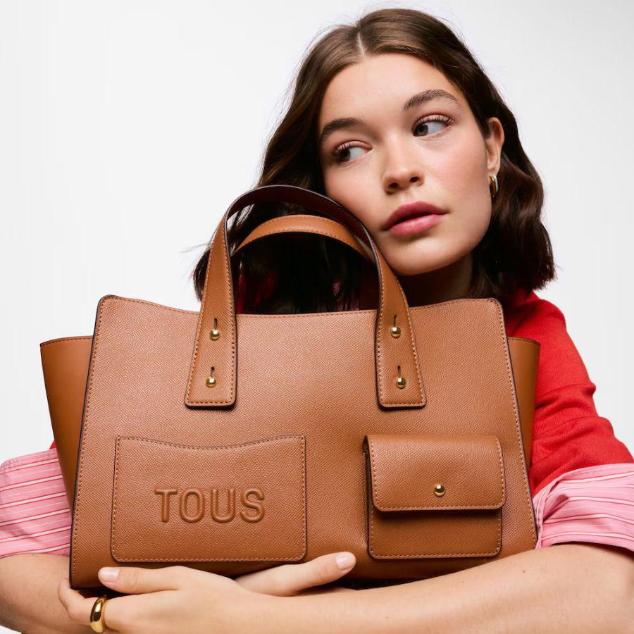 Bolso Bowling Mediano TOUS Back to Basics Camel