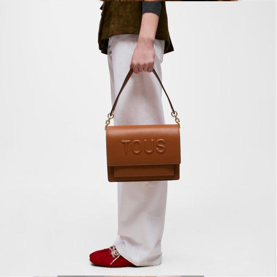 Bolso bandolera mediano camel Audree TOUS Brenda, vista 2