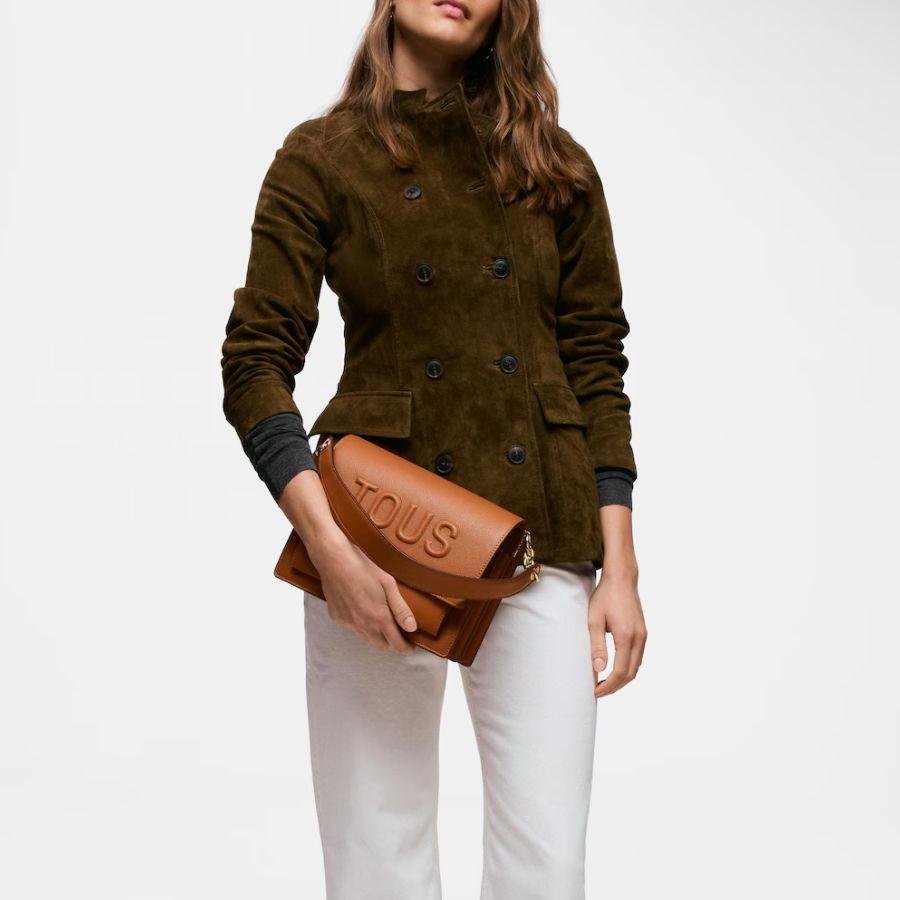 Bolso bandolera mediano camel Audree TOUS Brenda, vista 4