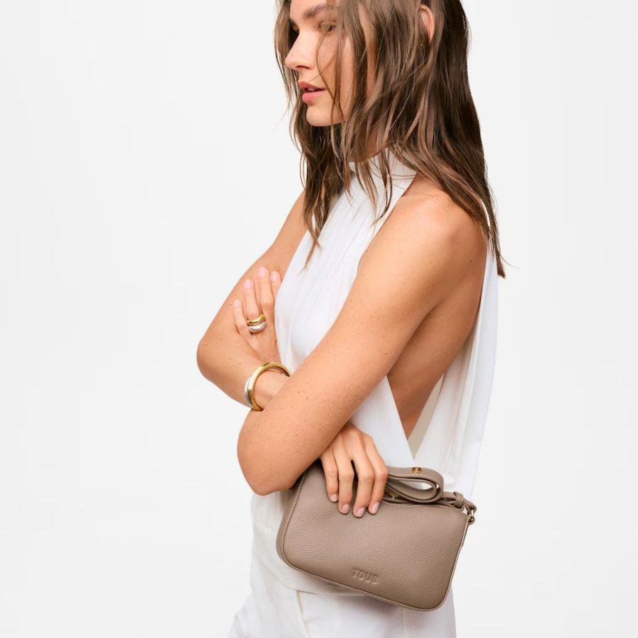 Bolso de hombro TOUS Infinity de piel, vista 4