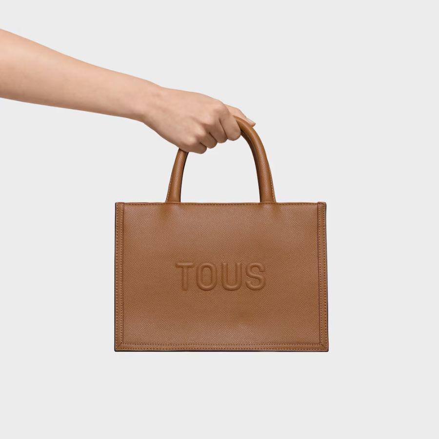 Bolso shopper mediano Amaya TOUS Brenda camel