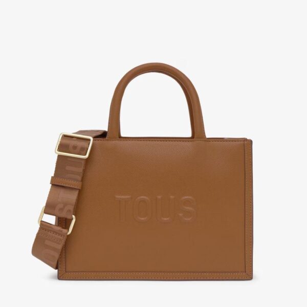 Bolso shopper mediano Amaya TOUS Brenda camel
