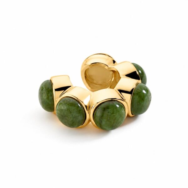 Ear Cuff Agatha Paris Dorado Con Piedras Naturales