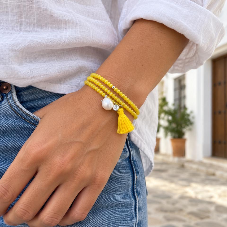 Pulsera collar Zen Amarilla Marina García