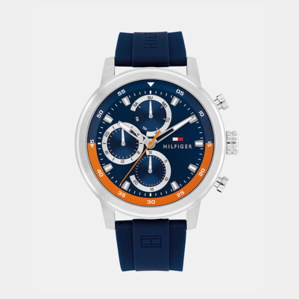 Reloj Tommy Hilfiger Multifunción Silicona Azul 
