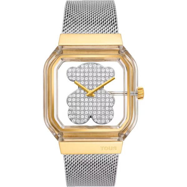 Reloj Tous D-Bear Party Bicolor Malla Milanesa