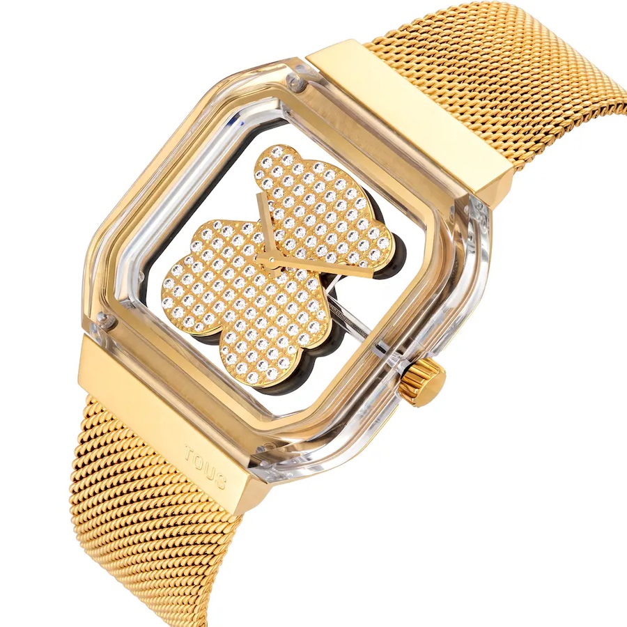 Reloj Tous D-Bear Party Malla Dorado